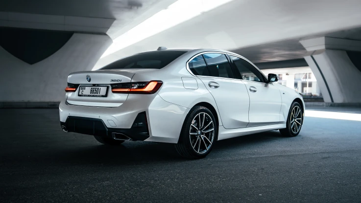 BMW 320i 2024 WHITE RENTAL IN DUBAI - undefined